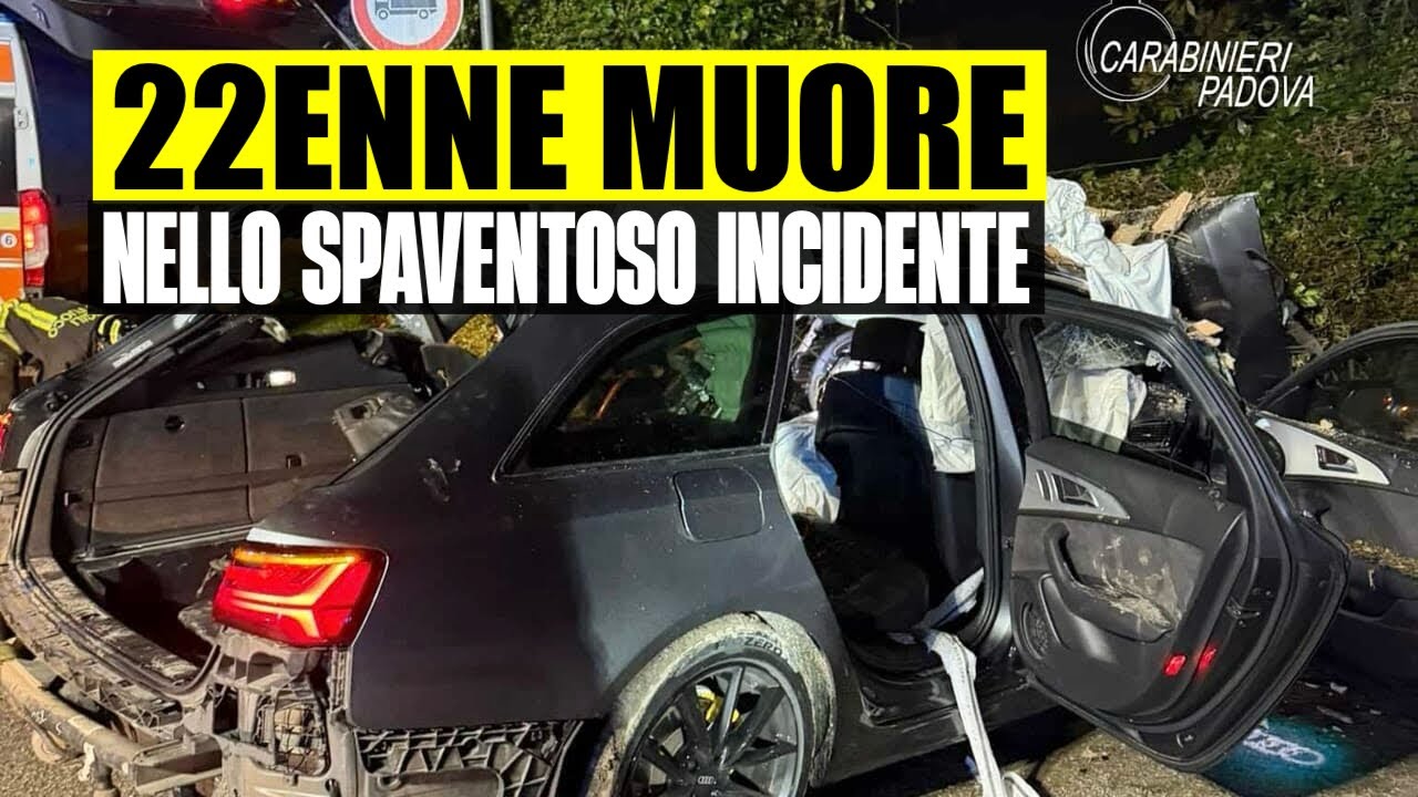 INCIDENTE SHOCK: 22ENNE SI SCHIANTA CONTRO IL MURO DI UN ABITAZIONE E MUORE. IL DRAMMA A ROVOLON