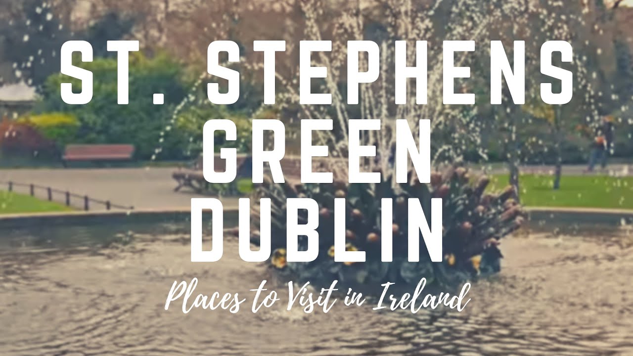 St. Stephen's Green Park Dublin, Ireland - Opened in 1880