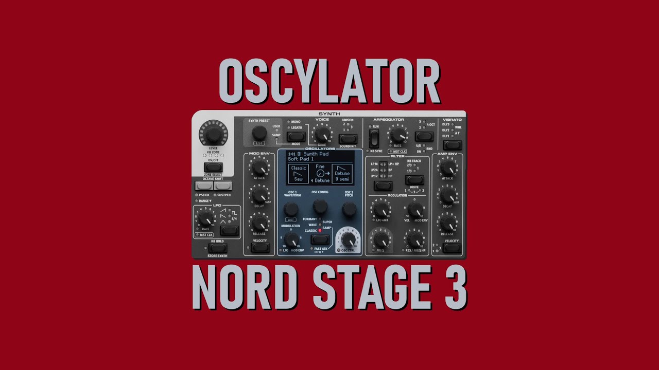 OSCYLATOR w NORD STAGE 3 🎛️ (OBSŁUGA SYNTEZATORA #1)