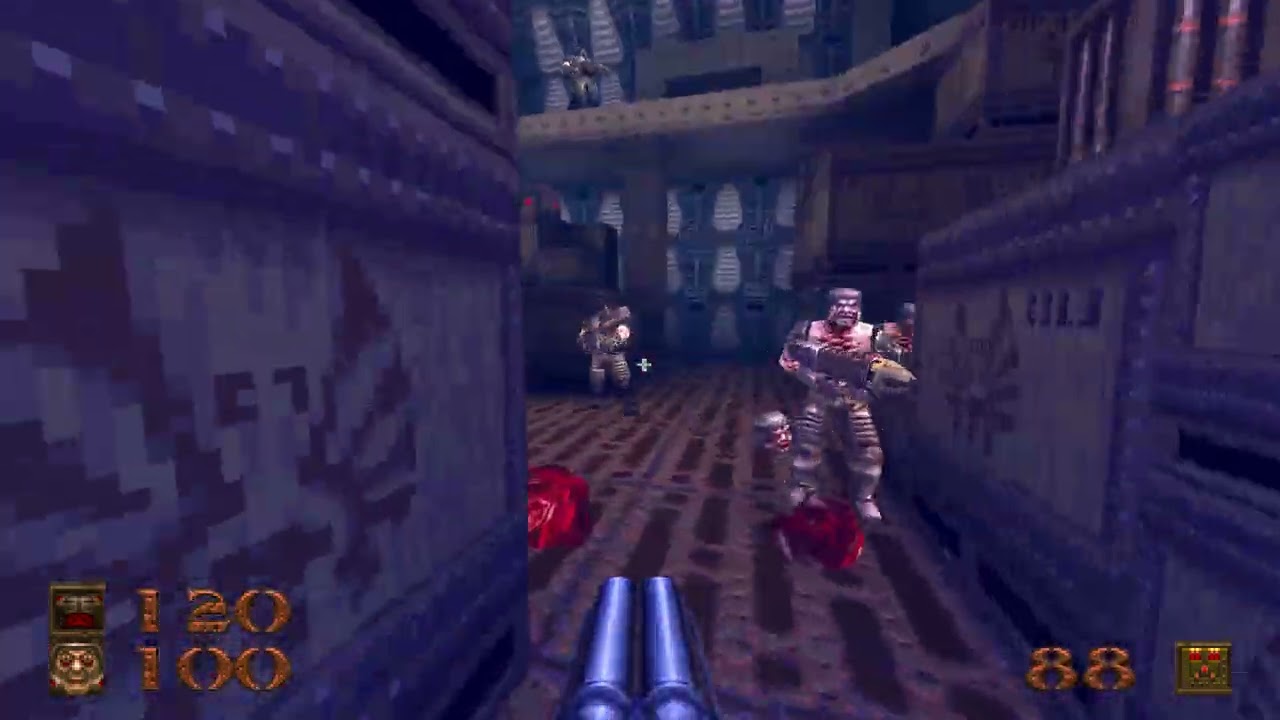 Quake - HIP1M2 Storage Facility Walkthrough (All Secrets + Secret Exit)