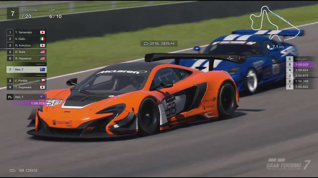Gran Turismo 7 McLaren 650 World Championship 700 Autopolis International 