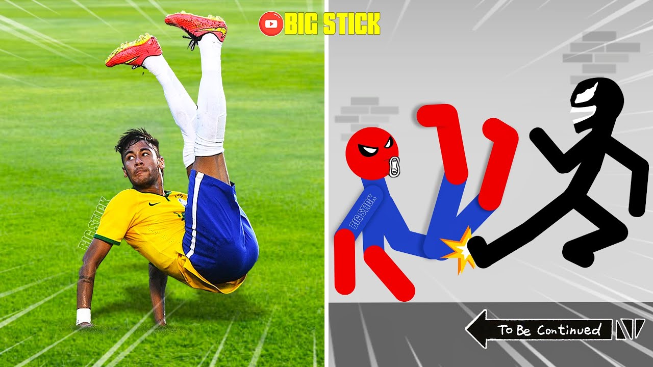20 Min Best Falls | Stickman Dismounting Funny Moments | Big Stick #1