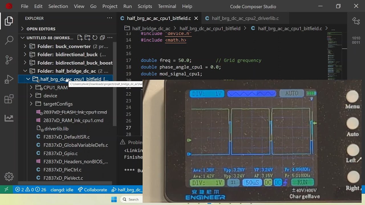 Lec 9: Executing the half-bridge dc-ac converter project