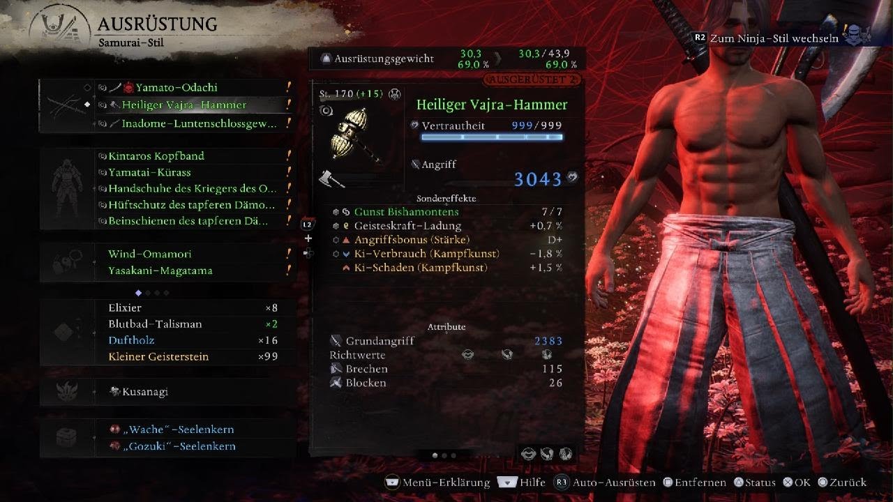 Nioh 3 Insane Damage Axe Build | Full Samurai Setup (PS5)