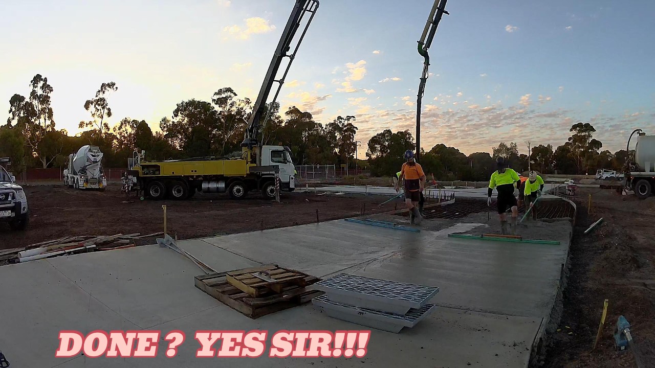 LAST BIG POUR ON THIS JOB !!!