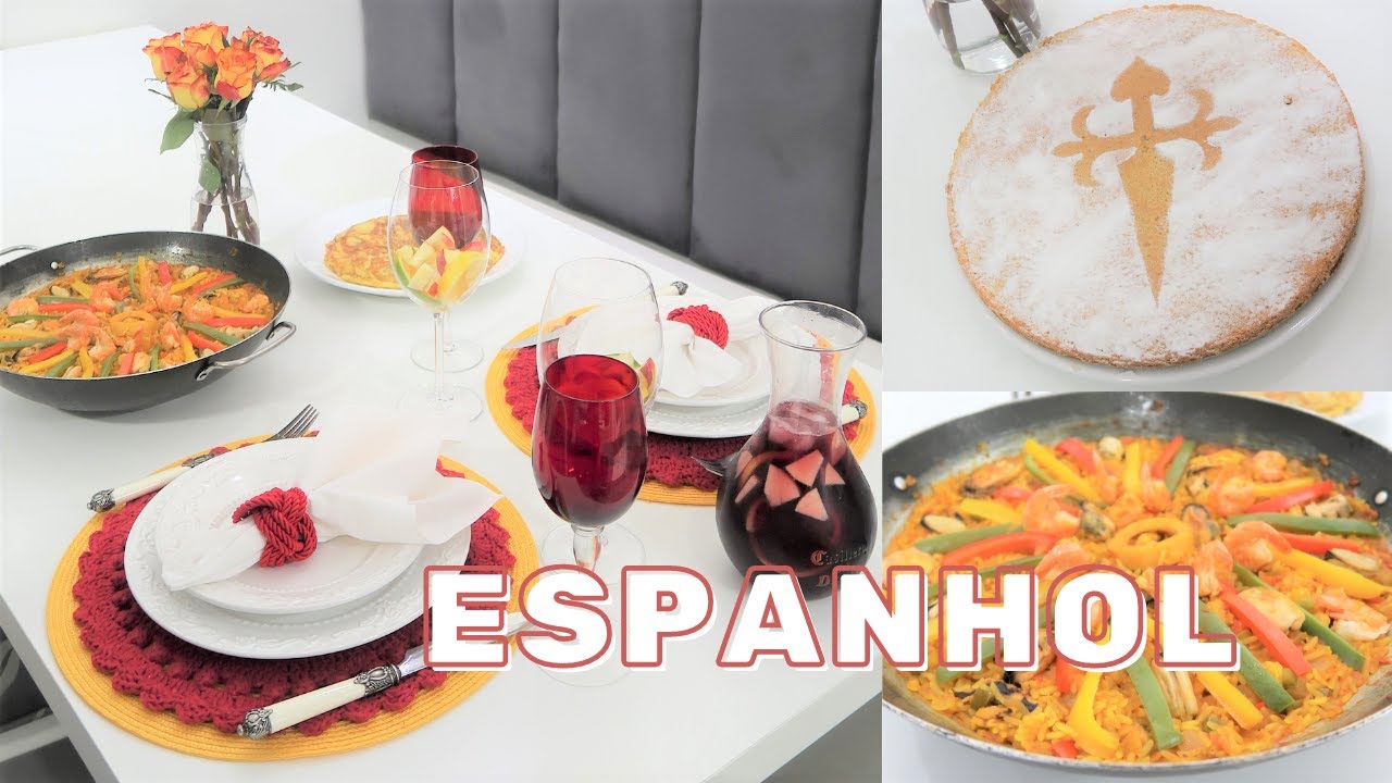 JANTAR COMPLETO ESPANHOL: RECEITAS TÍPICAS E MESA POSTA | Natália Hollup