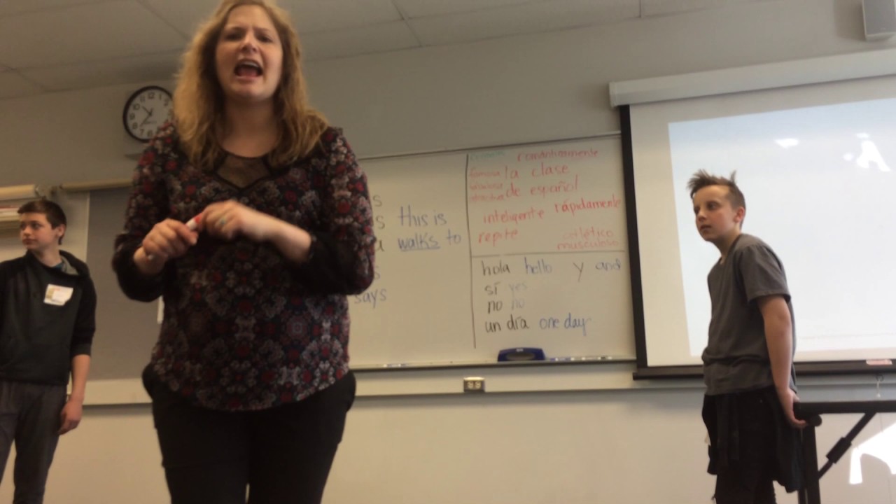 TPRS® storyasking demo lesson; basic, in Spanish
