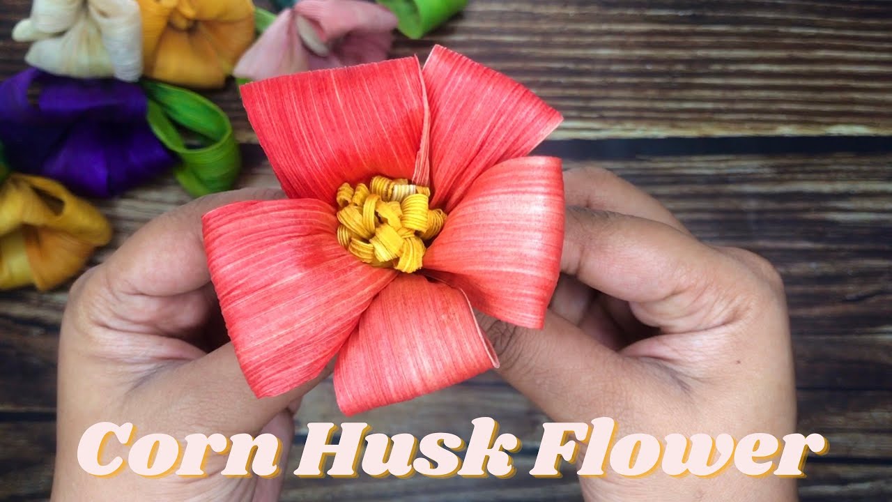 Corn Husk Flower | DIY Flower From Natural Material
