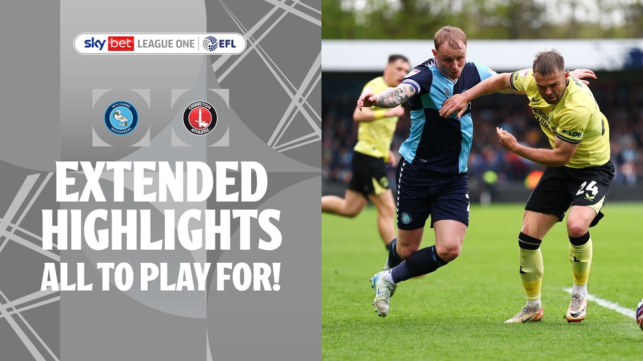 OUT OF TOP 2! | Wycombe Wanderers v Charlton Athletic extended highlights