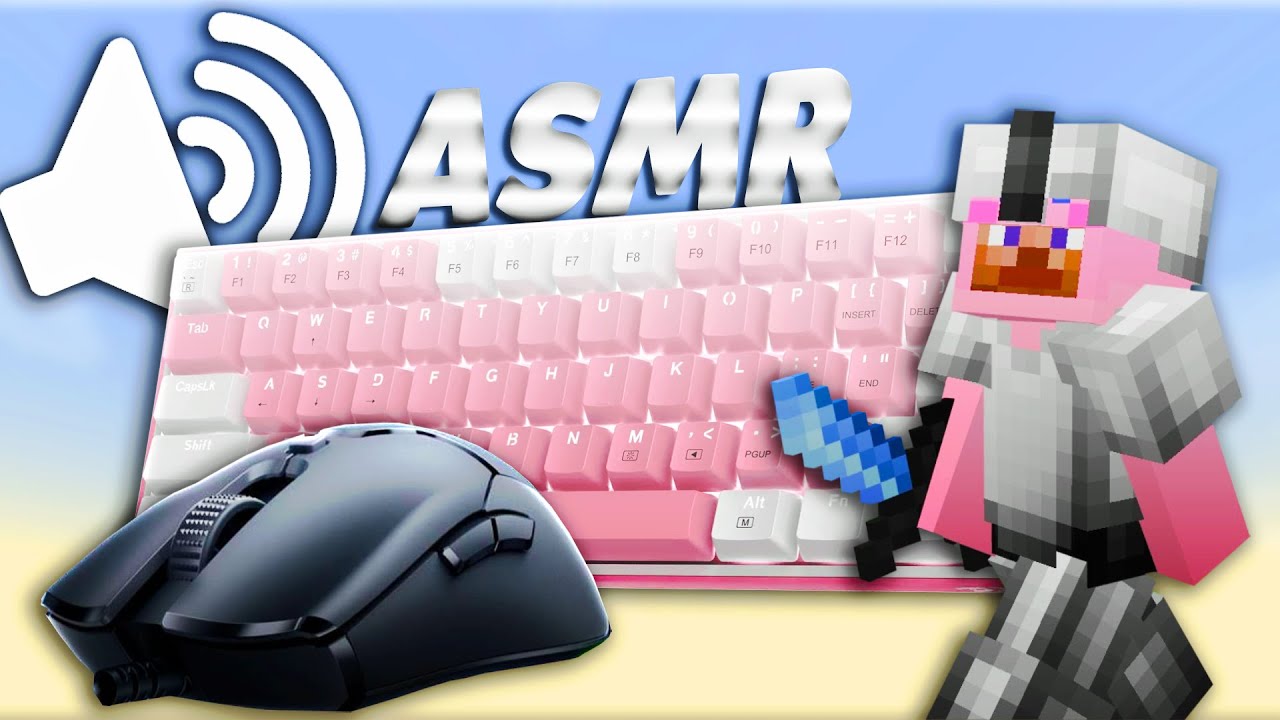 Keyboard + Mouse Sounds + HANDCAM ! | Cubecraft Eggwars ASMR