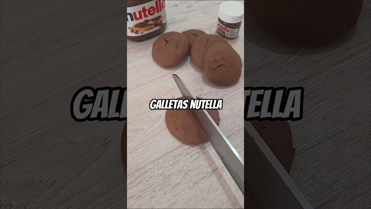 LINK VIDEO COMPLETO 👆👆👆   Galletas Nutella 3 ingredientes #recetasf&aacute;ciles  #Nutella #galletasf&aacute;ciles
