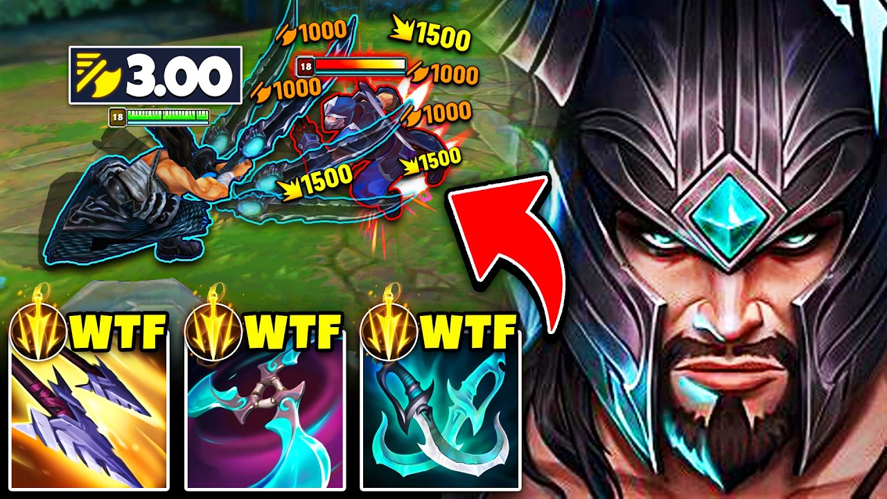 Tryndamere but I have so much attack speed it looks like I'm hacking (3.0 ATTACK SPEED WTF?)