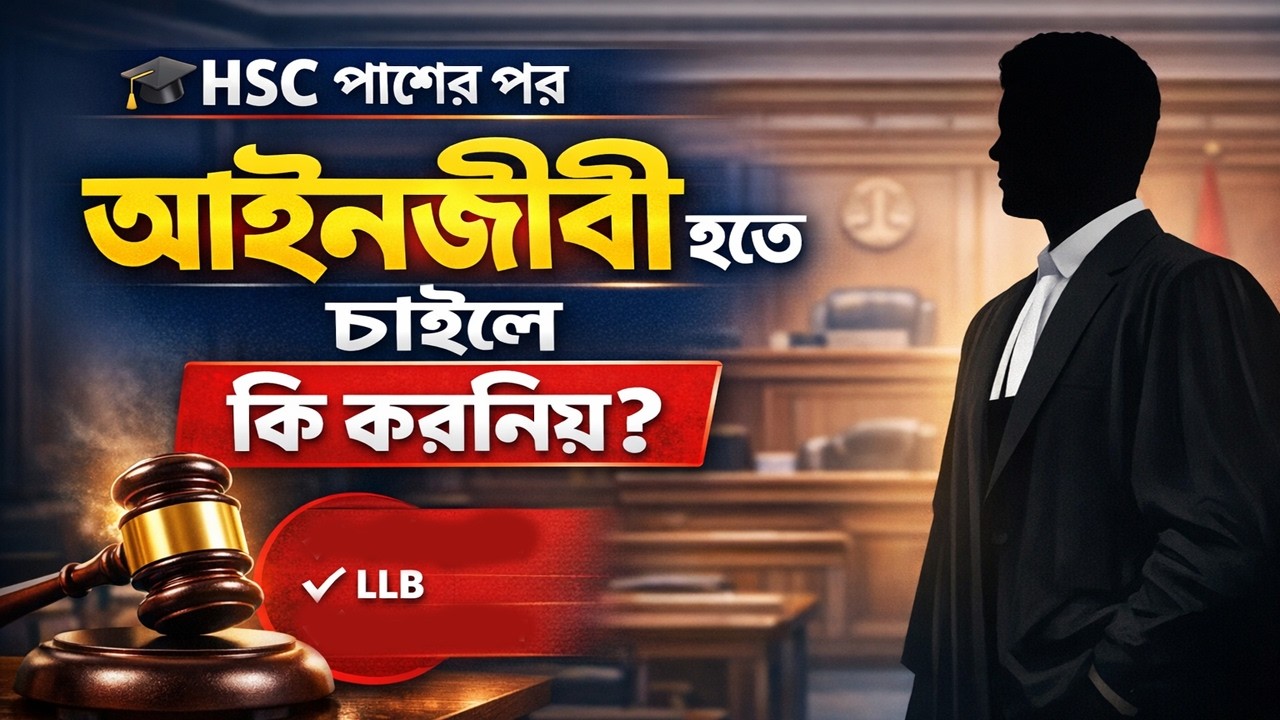 HSC পাশের পর আইনজীবী হতে চাইলে কি করনীয়?