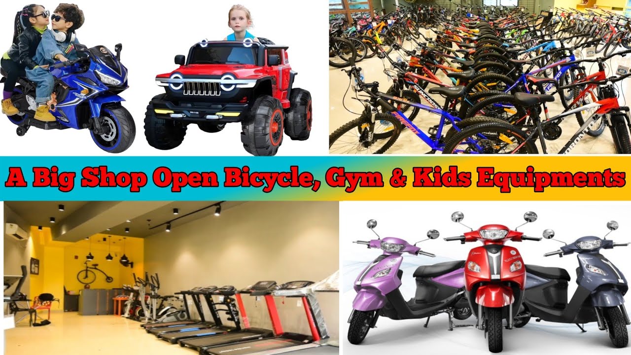 A Big Showroom open in Ranchi jharkhand🤗 Of Bicycle Gym Electric vehicle and kids item ..🔥👍🏻