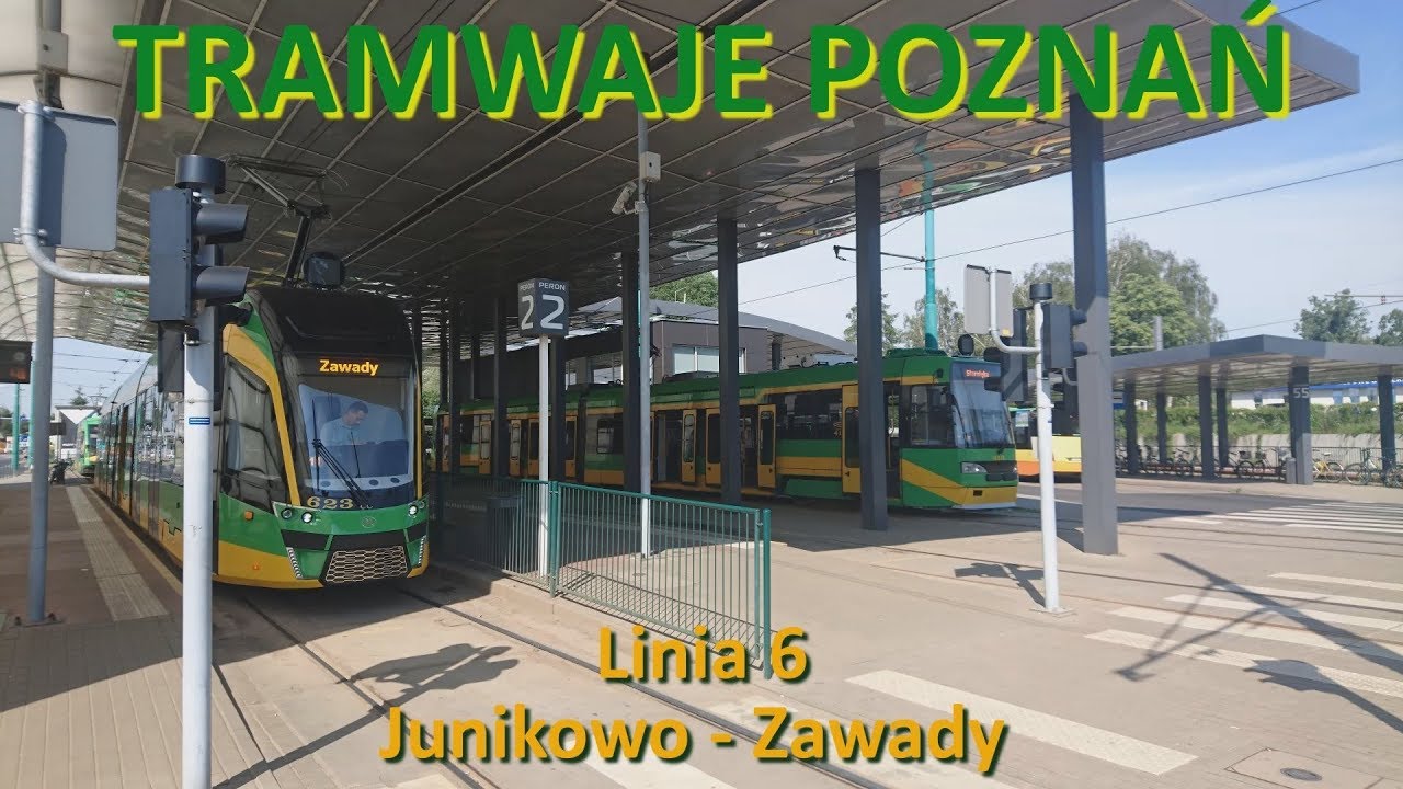 Tramwaje Poznań 2019 - CABVIEW. Linia 6 Junikowo - Zawady.