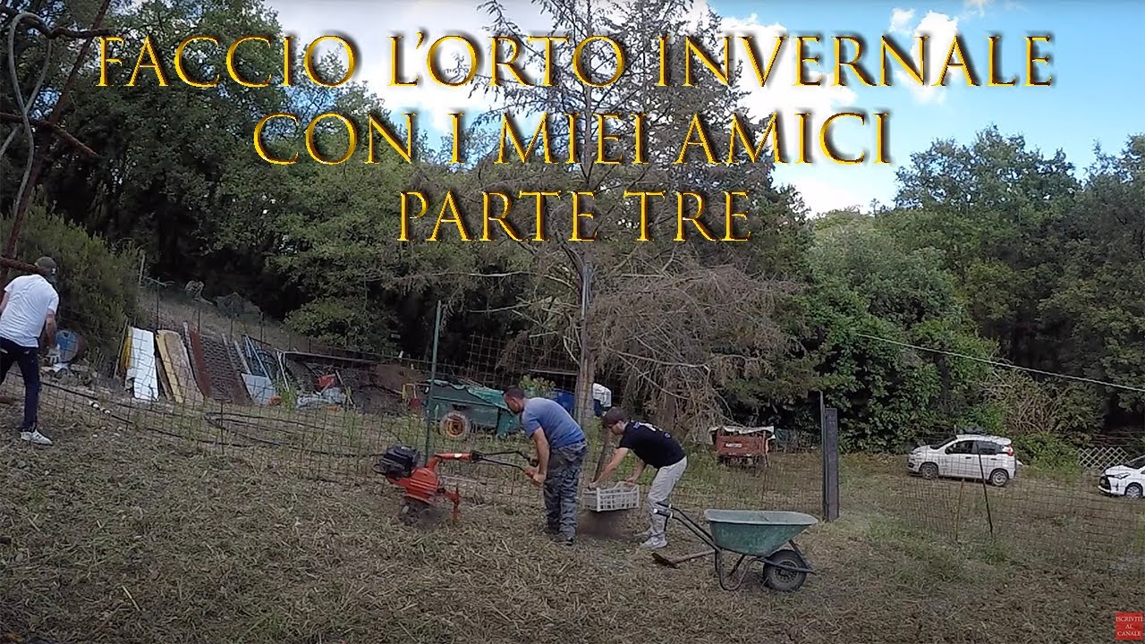 Faccio L'ORTO Invernale con i miei amici,con materiali di recupero-Parte 3-Troviamo un SASSO Gigante