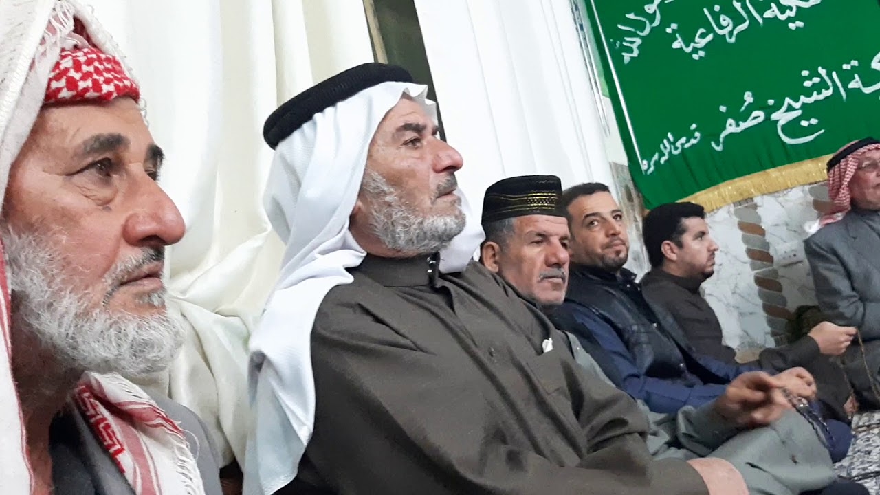 قصيدة مبردين الناروالدله يااهنه فرحت  بصوت الحوادي عثمان الزغروط وسلام البرزنجي في تكيةالشيخ صفر