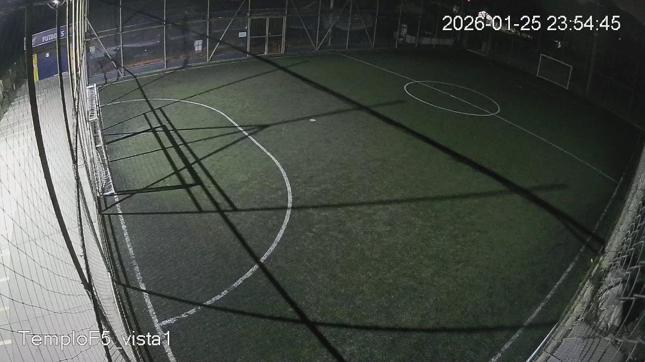 Cancha TemploF5_Vista_1 Templo Futbol 5 Club 25/01/26 inicia 12:01