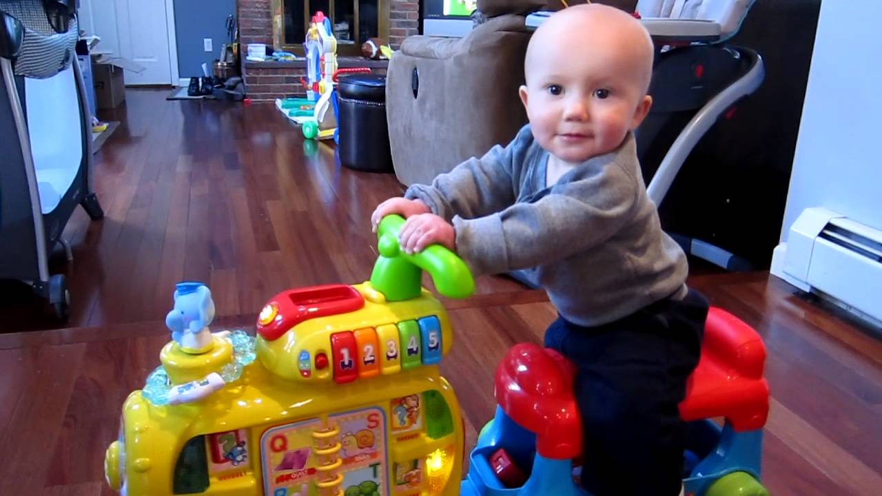 Noah Rides the Alphabet Train
