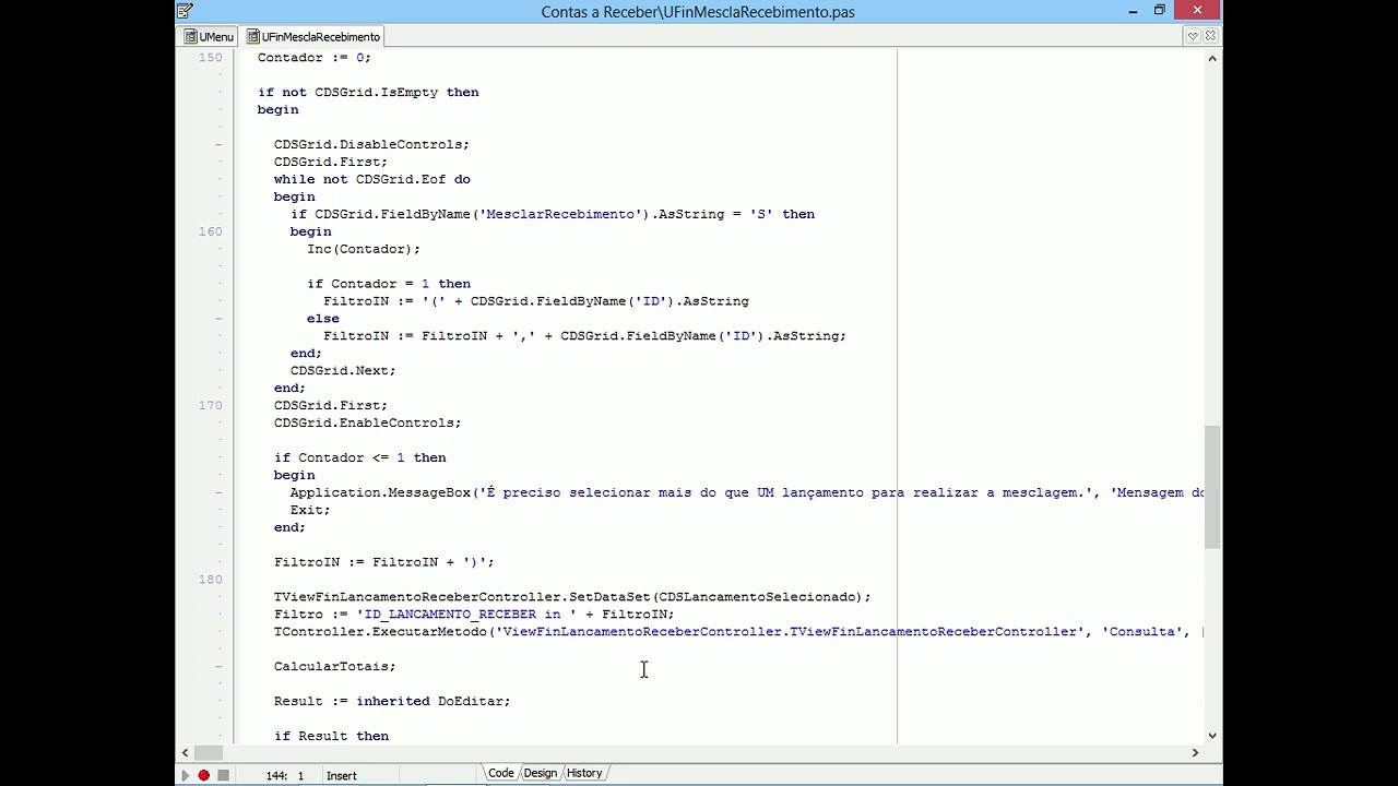 T2Ti ERP 2.0 - Delphi - Financeiro SB 03 - Videoaula 06 - Mesclagem