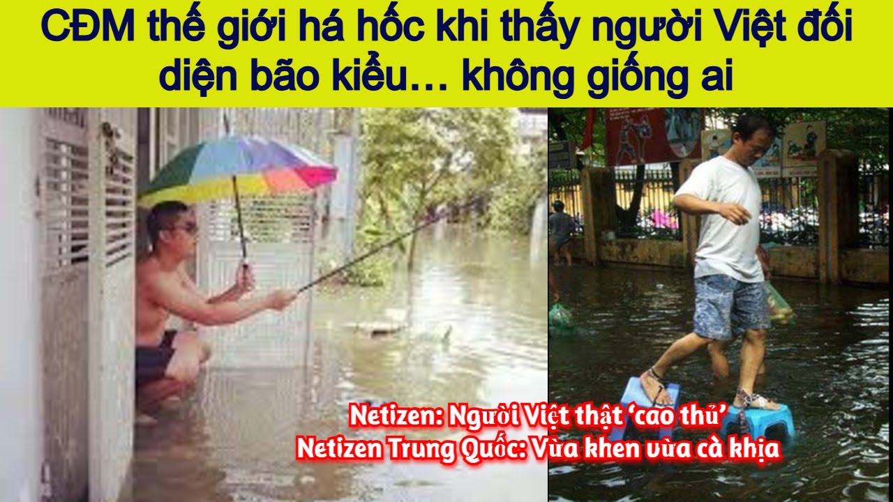 [VietRadar] Netizen quốc tế “sốc” với cách người Việt đối diện bão Wipha