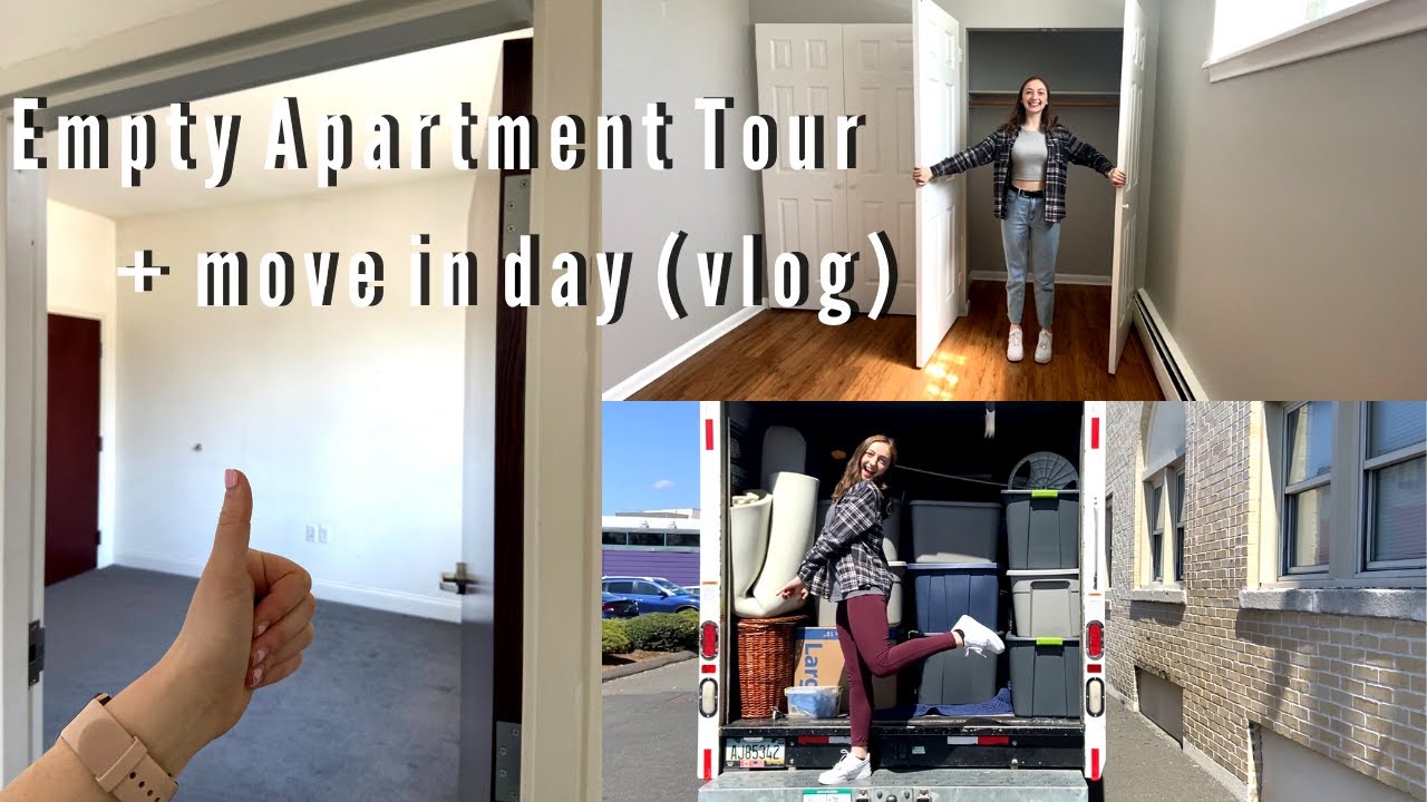 MOVE-IN DAY | empty apartment tour + move-in vlog!