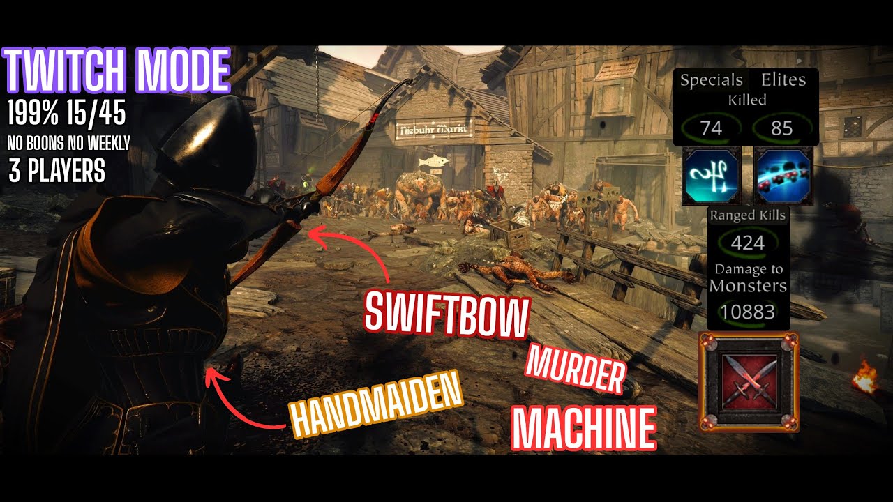 They thought Swiftbow is a meme... | Handmaiden DPS Build | The Pit | Warhammer Vermintide 2