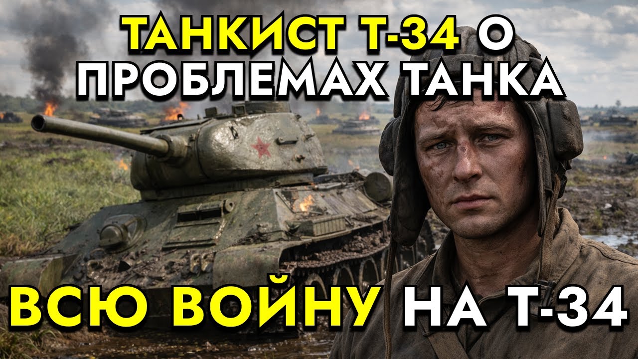 ИСПОВЕДЬ ТАНКИСТА Т-34 - ПОЧЕМУ ЭТОТ ТАНК БЫЛ ТАК ПЛОХ, НО ВСЕ РАВНО ПОБЕДИЛ