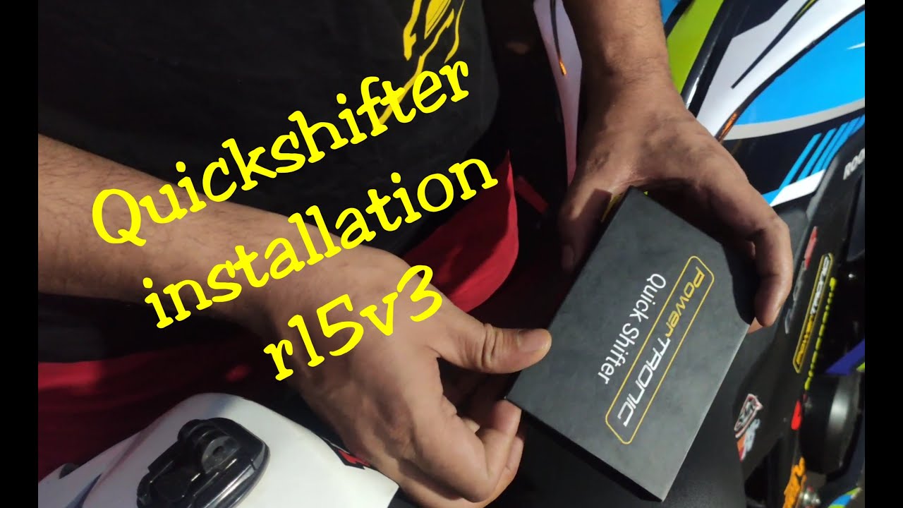 Quickshifter installation r15v3 powertronic  r15v3 best modification in kolkata