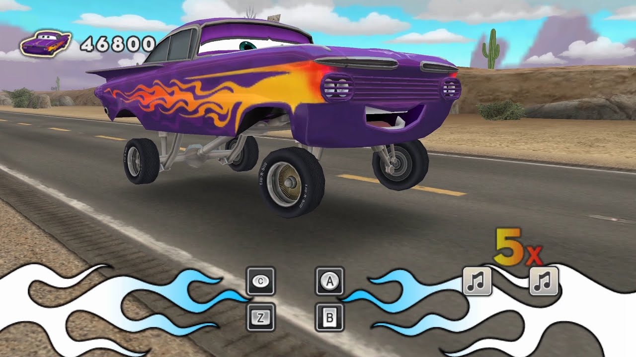 Cars Mater-National Wii - Ramone's Rhythmic Rumble Levels 1-7 (Dolphin)