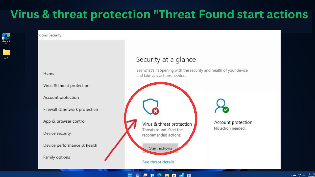 ✅2024 FIX Virus & threat protection 