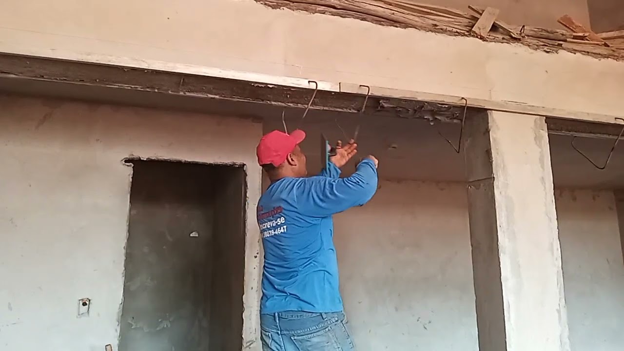 APRENDA COMO  chapar masa de Reboco na   VIGA COM Narciso da lunar  Vidio 5