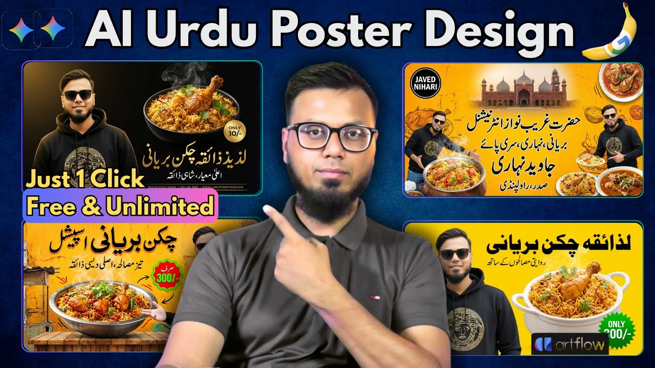 How to Create BEAUTIFUL Urdu Poster Using Nano Banana Pro | Urdu art design