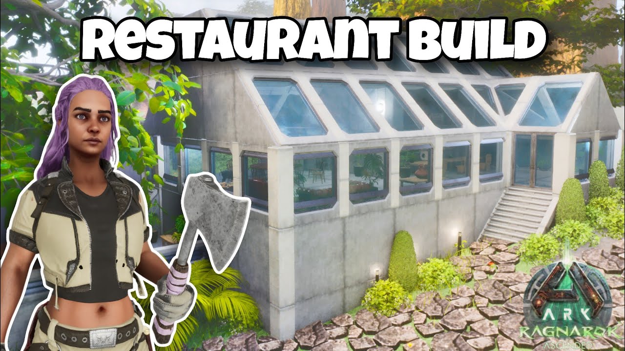 Fully Functional Restaurant Build! (Ep6) Ark Survival Ascended Ragnarok 
