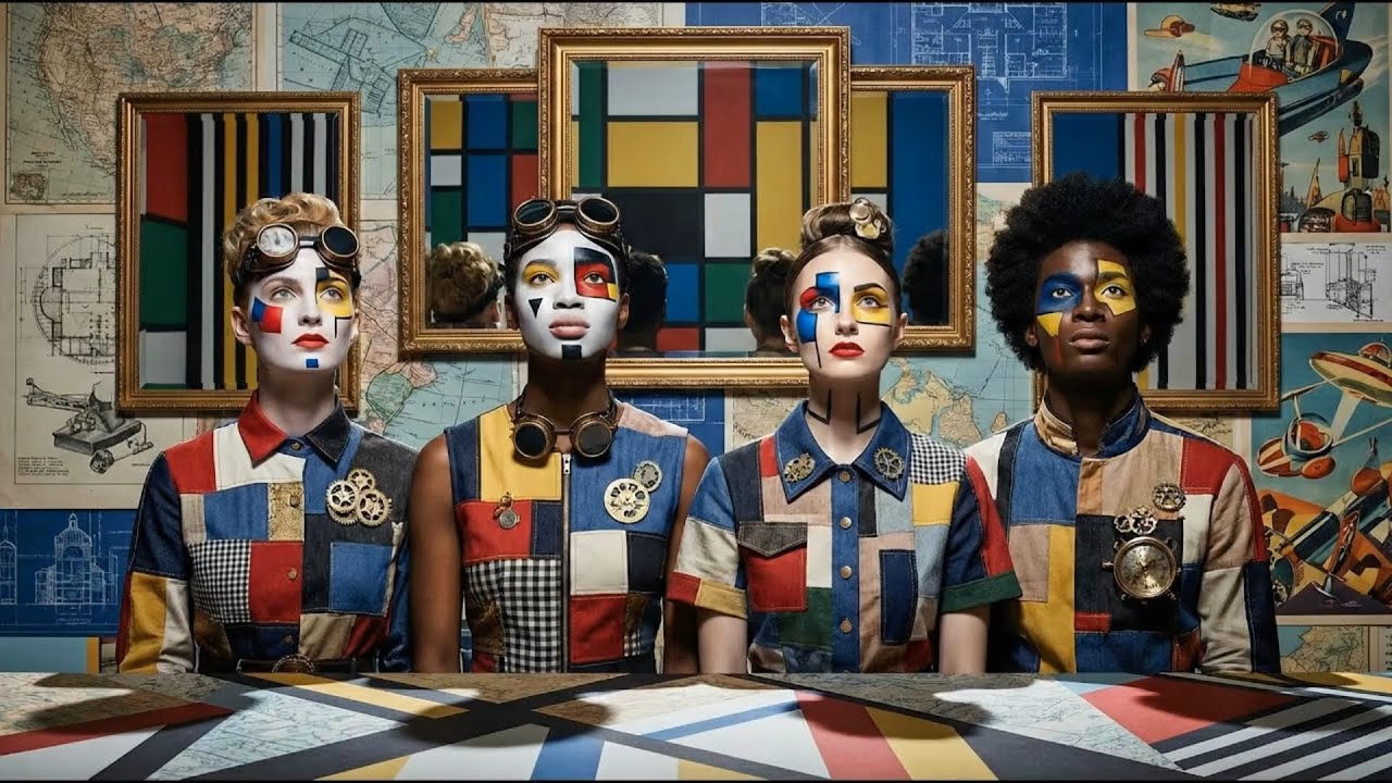 AI Fashion Video | Beauty Which Of Us Is Real  - 4K