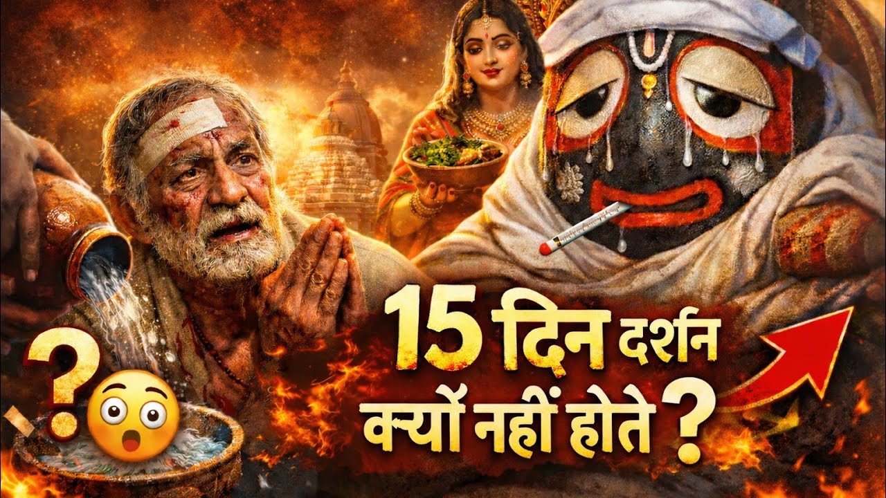 भगवान जगन्नाथ 15 दिन बीमार क्यों पड़ते हैं? अनासार का रहस्य | Jagannath Puri Hindi Animated Story