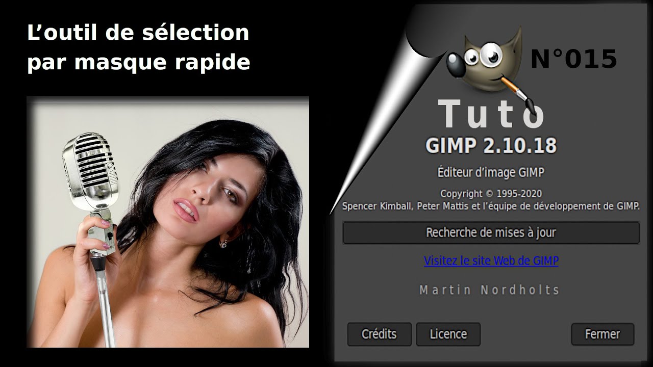 Tuto Gimp 2 10 18 pour débutant -015 – Le masque de sélection rapide.
