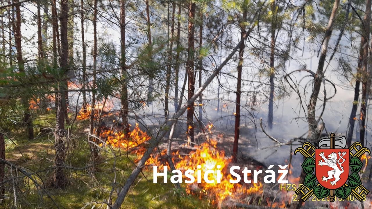 JSDH Stráž, výjezd na požár lesního porostu Mezholezy 2.7.2025