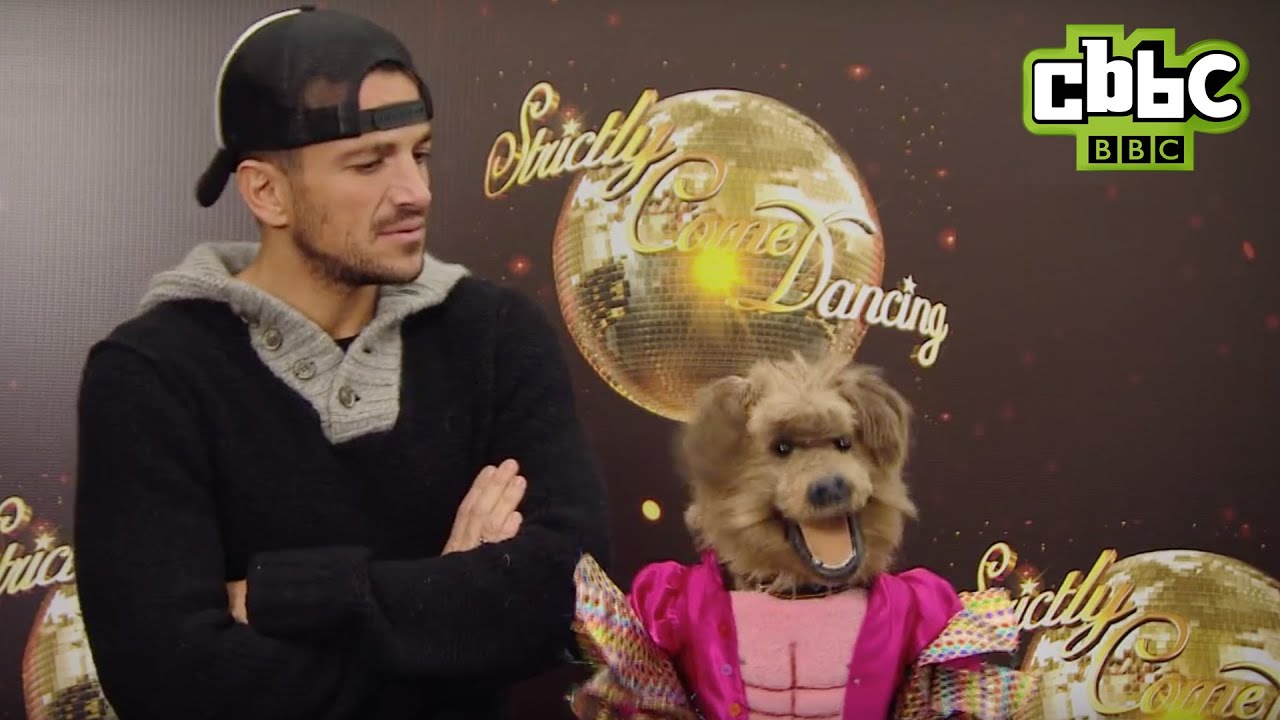 Strictly 2015 Celebrities meet CBBC's Hacker T Dog