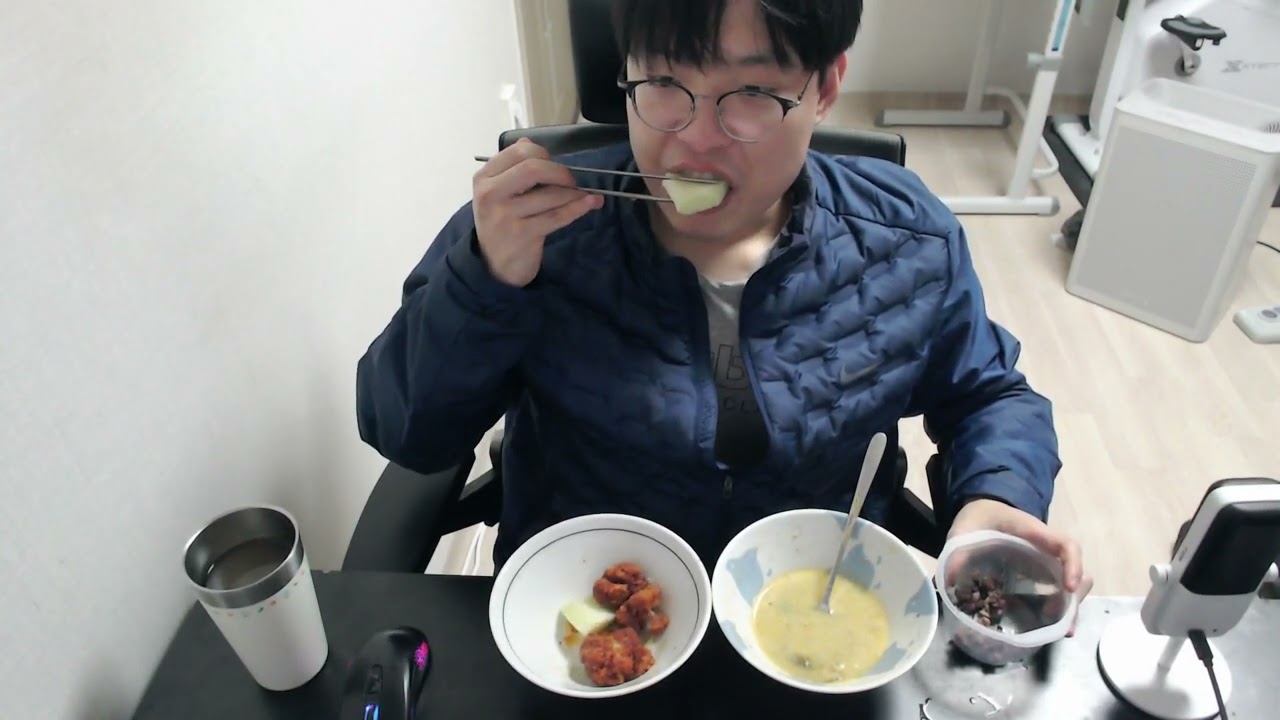2월 5일 목요일 저녁 밥, 선지국, 닭강정
