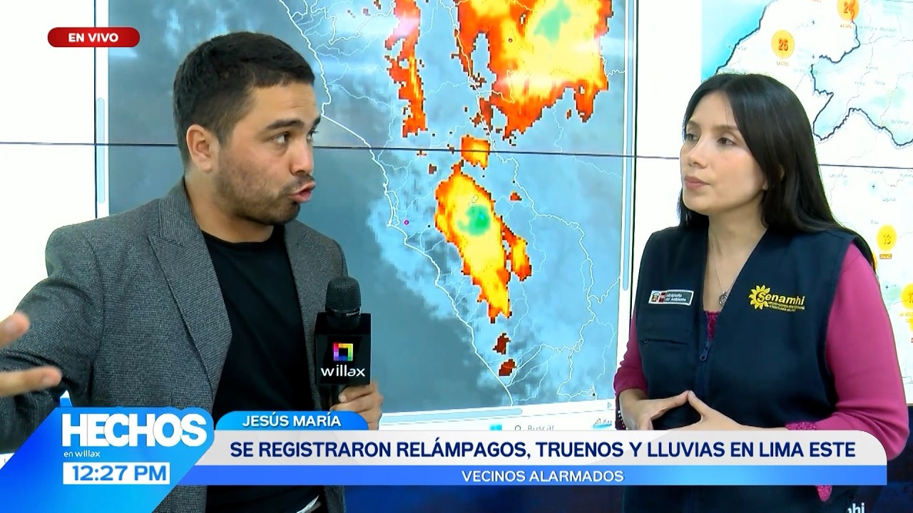Hechos en Willax - MAR 06 - 3/3 - SE REGISTRARON RELÁMPAGOS, TRUENOS Y LLUVIAS EN LIMA ESTE | Willax