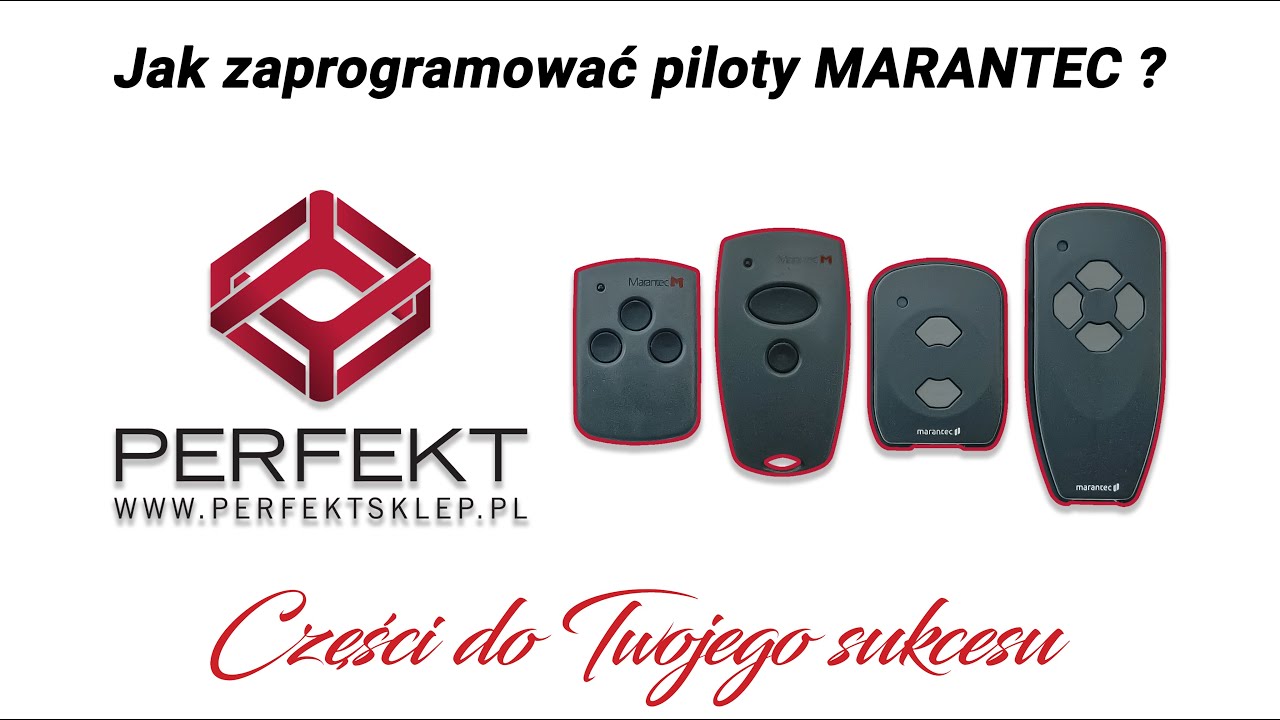 Programowanie pilotów stałokodowych MARANTEC