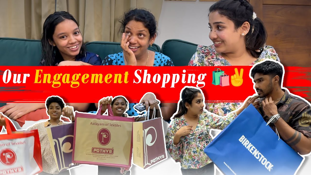 തലക്ക്  🤯 പ്രാന്ത് ആയി 😖Engagement Shopping 👗🦋#glamyganga 