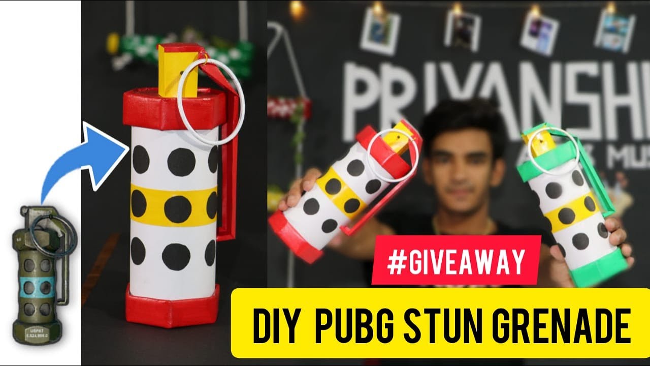 #pubg #pubgmobile 🎨 DIY PUBG STUN GRENADE | | Priyanshu Art & Music