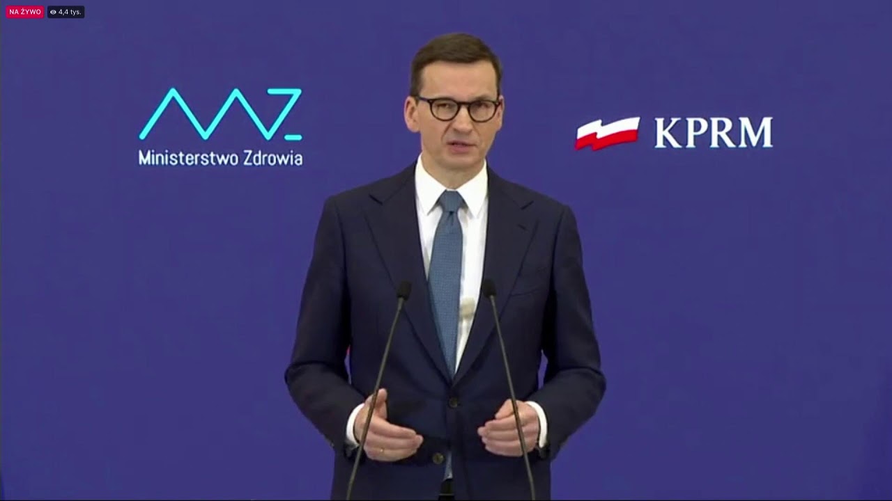 Konferencja prasowa premiera oraz ministra zdrowia