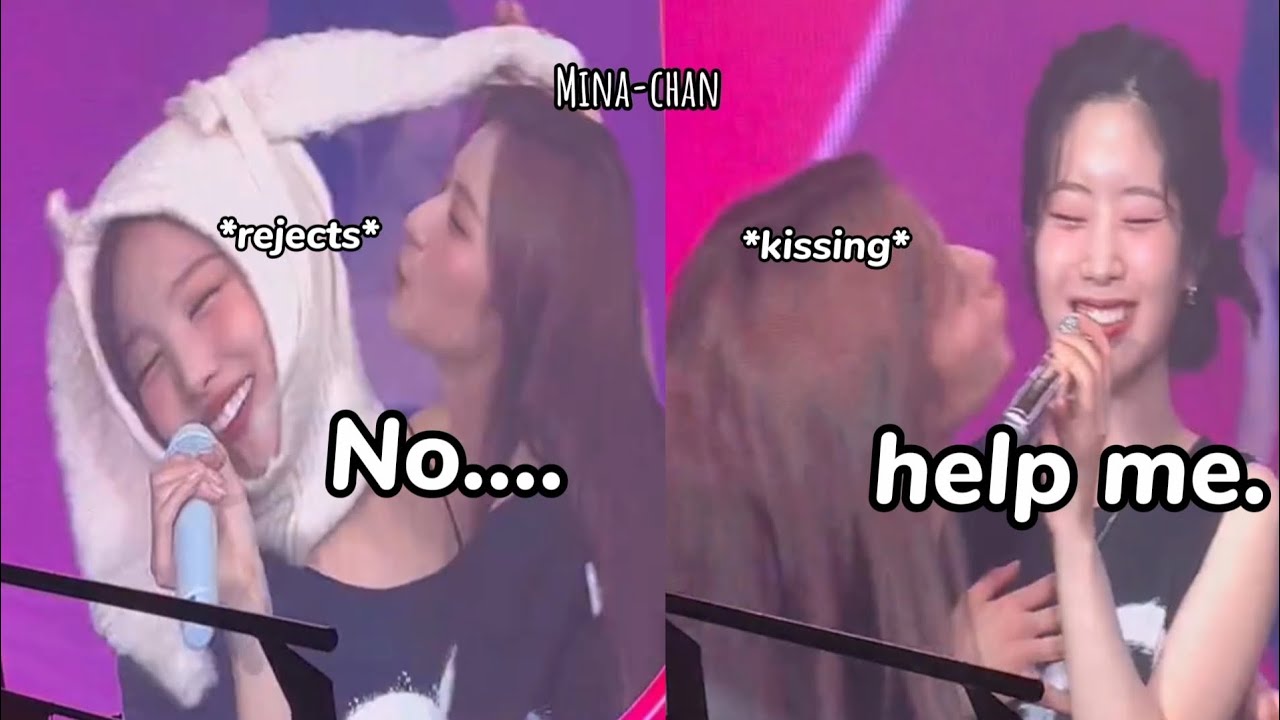twice being *so done* about sana's clinginess 😂