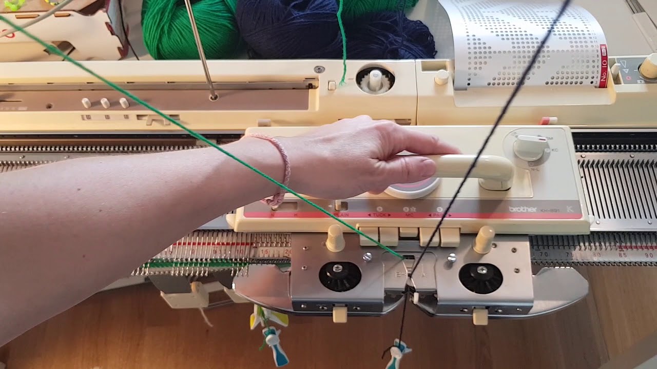 2 Color Fair Isle on Punch Card Knitting Machine