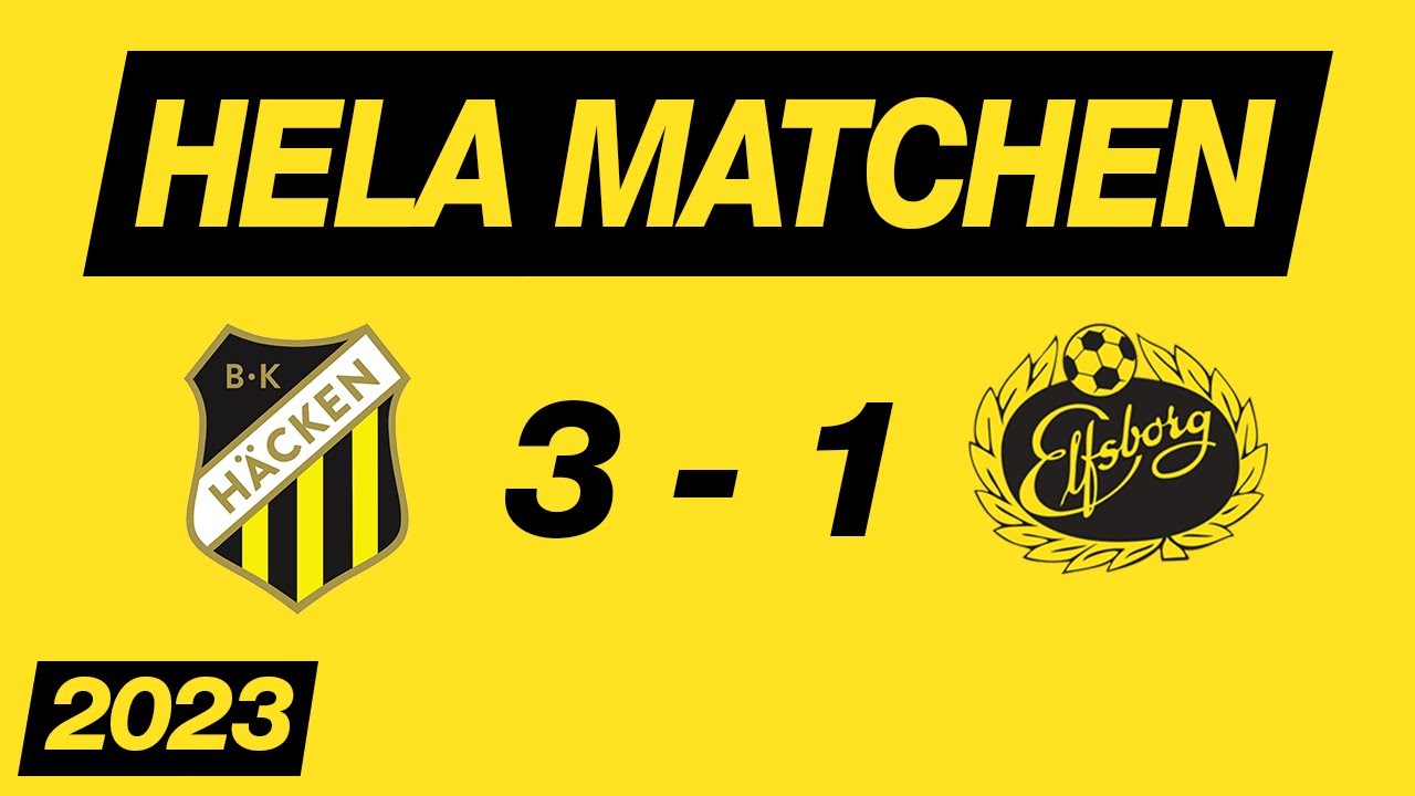 BK Häcken - IF Elfsborg (3-1) Allsvenskan 2023 // Hela matchen