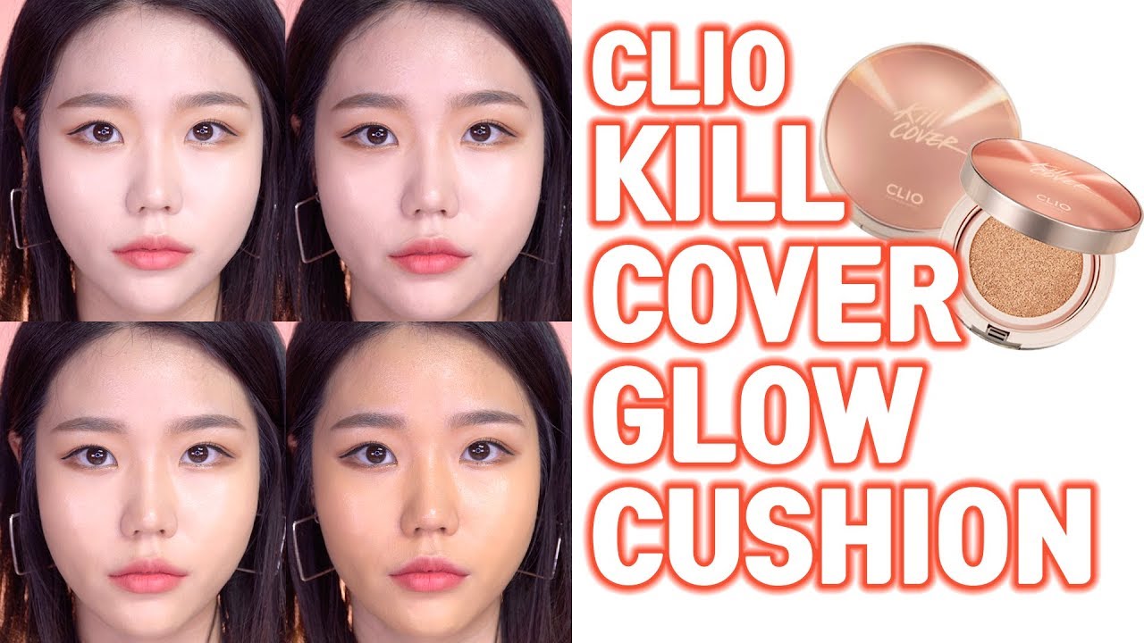 High coverage & Glowy; the KILL COVER GLOW CUSHION from CLIO all colors swatch