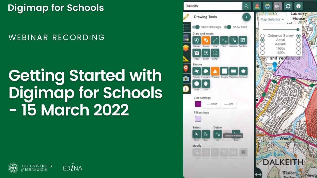 Webinar Recording: Getting Started with Digimap for Schools - 15 March 2022